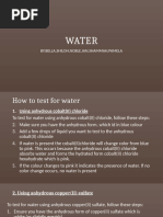 Chemical Tests for Water Purity | PDF | Water | Purified Water