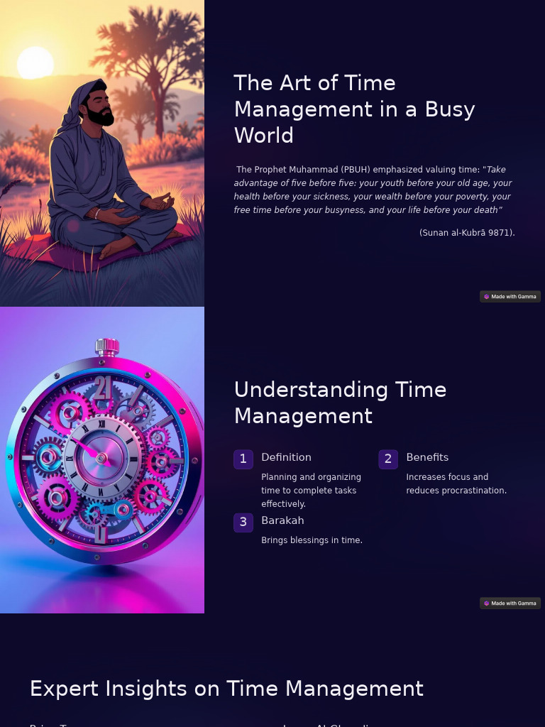 The Art of Time Management in A Busy World | PDF