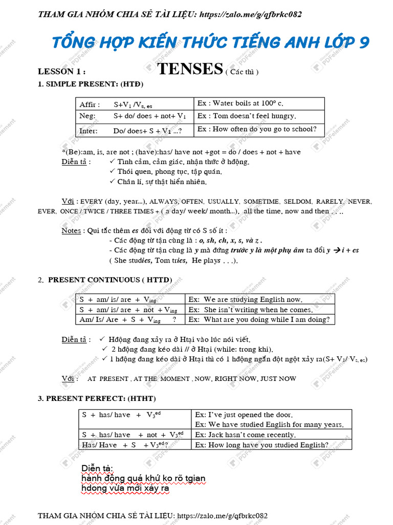 English Grammar Guide for 9th Grade | PDF | Linguistic Morphology ...