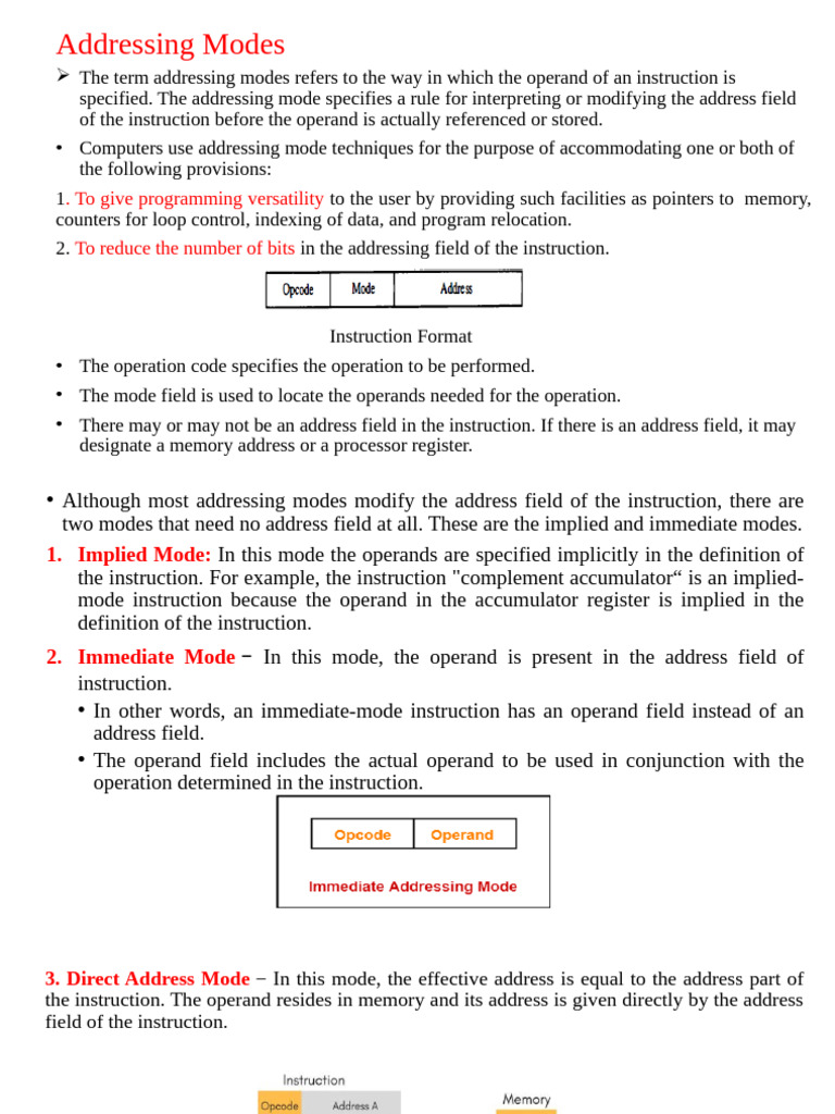Addressing Modes | PDF | Office Equipment | Computer Architecture
