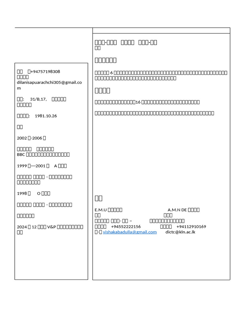 CV Japanees | PDF