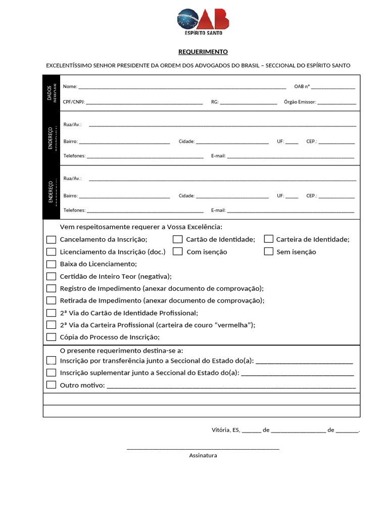 Requerimento1 2 | PDF | Autenticação | Governo e personalidade