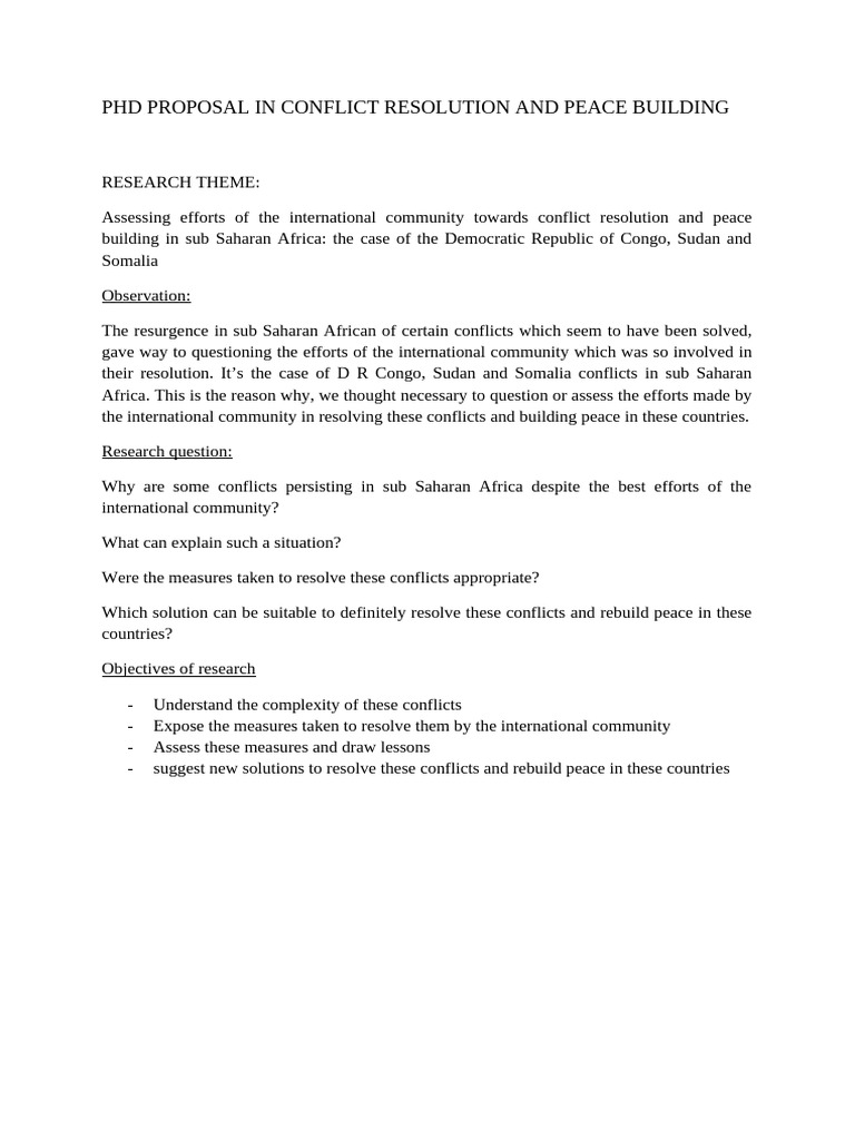 Youth's Role in Peace Building Research | PDF