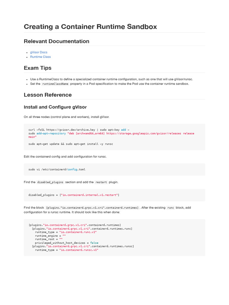 1621976164745-1051 - S05L08 Creating A Container Runtime Sandbox | PDF ...