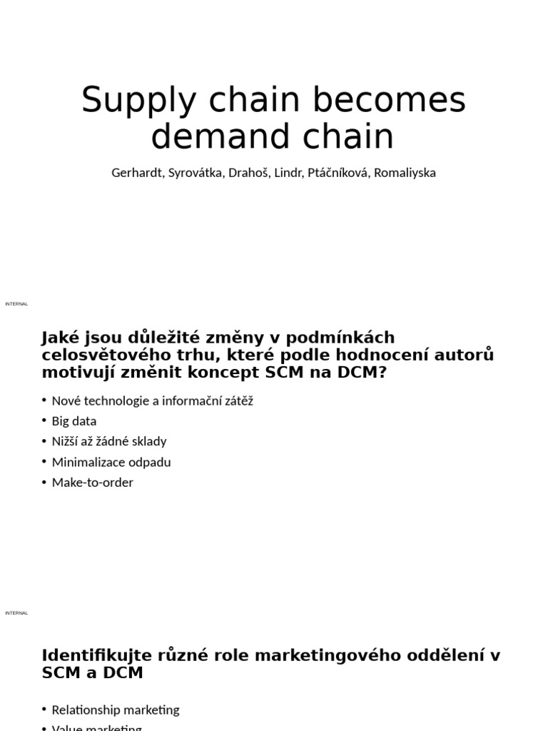1-Supply Chain Becomes Demand Chain | PDF