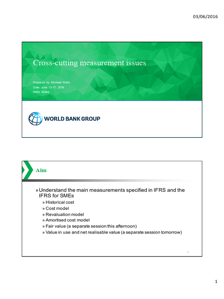 IFRS Measurement Concepts Overview | PDF | Fair Value | Historical Cost
