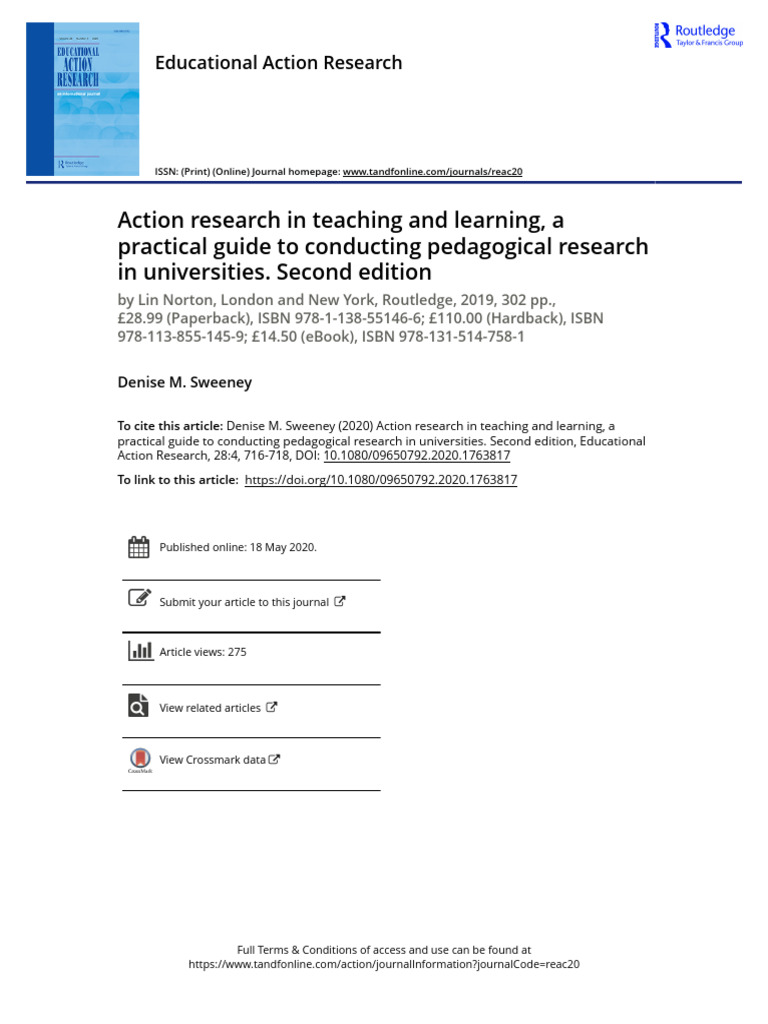 Action Research Guide for University Teaching | PDF | Pedagogy | Learning