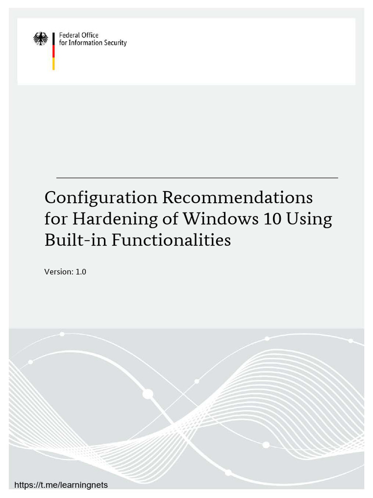 Win Hardening Guide | PDF | Password | Encryption