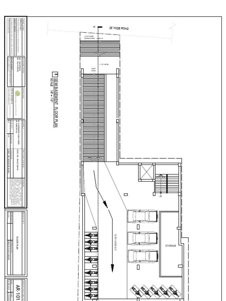 A-101.00 Semi Basement Plan | PDF