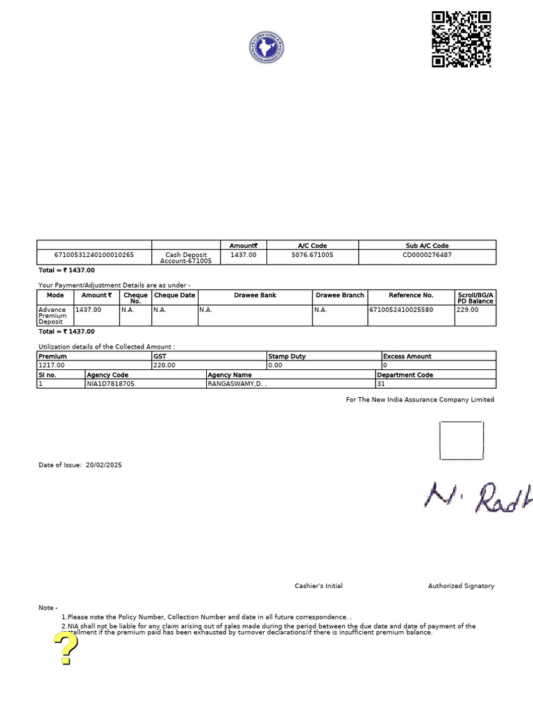 TW Collectionreceipt 72730694 | PDF | Government Finances | Taxes