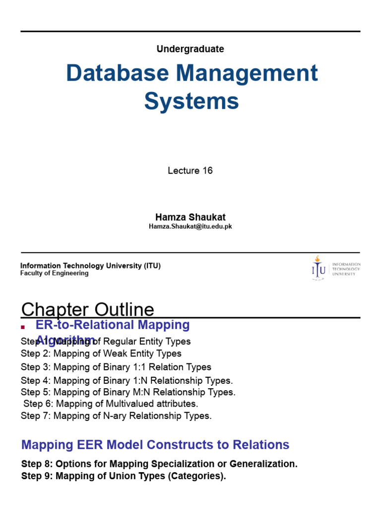 lecture-16 | PDF | Relational Model | Relational Database