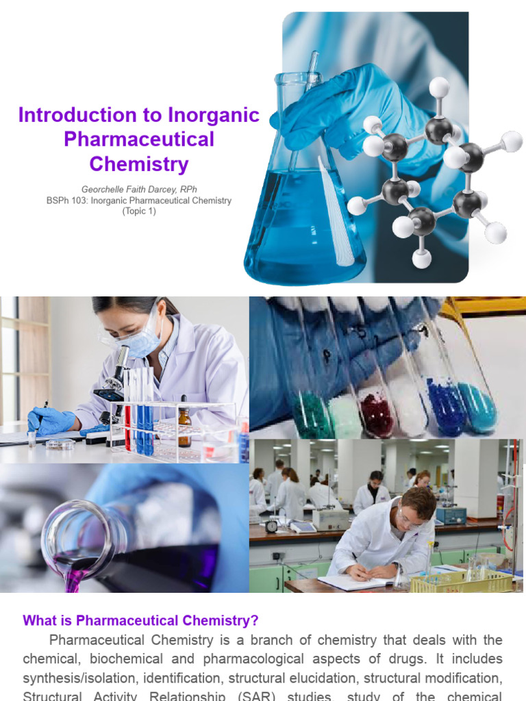 Inorganic Pharmaceutical Chemistry Overview | PDF | Organic Chemistry ...