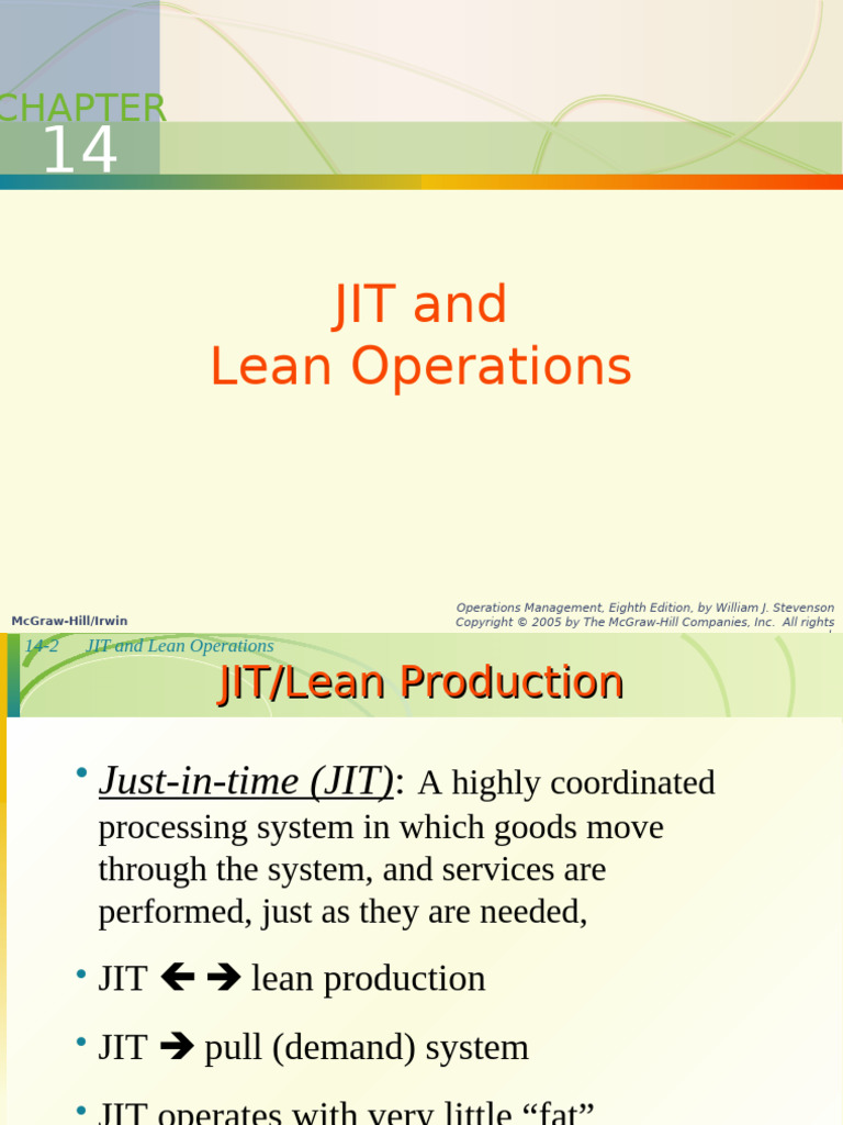 Jit And Lean Pdf Lean Manufacturing Business Process