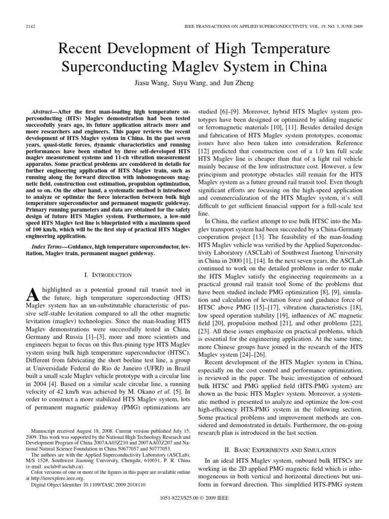 Wang 2009 | PDF | High Temperature Superconductivity | Superconductivity