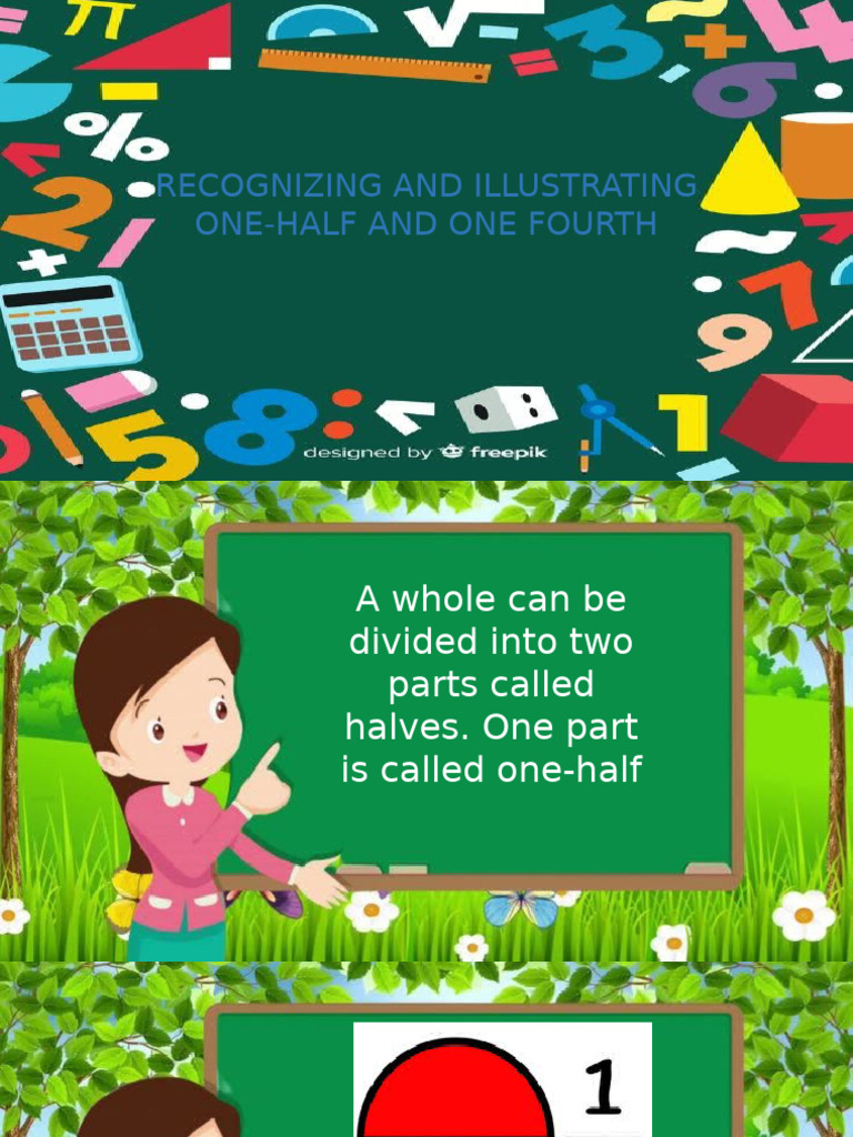 Understanding One-Half and One-Fourth | PDF
