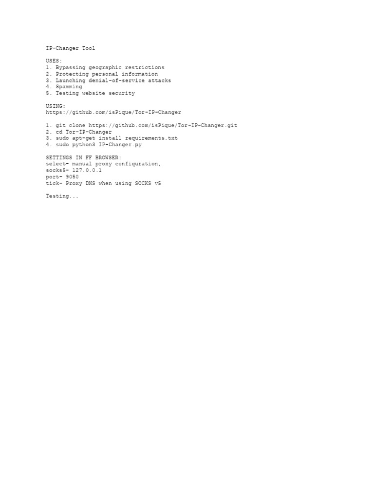 Ip Changer Tool | PDF - Ip Changer Browser Plugin