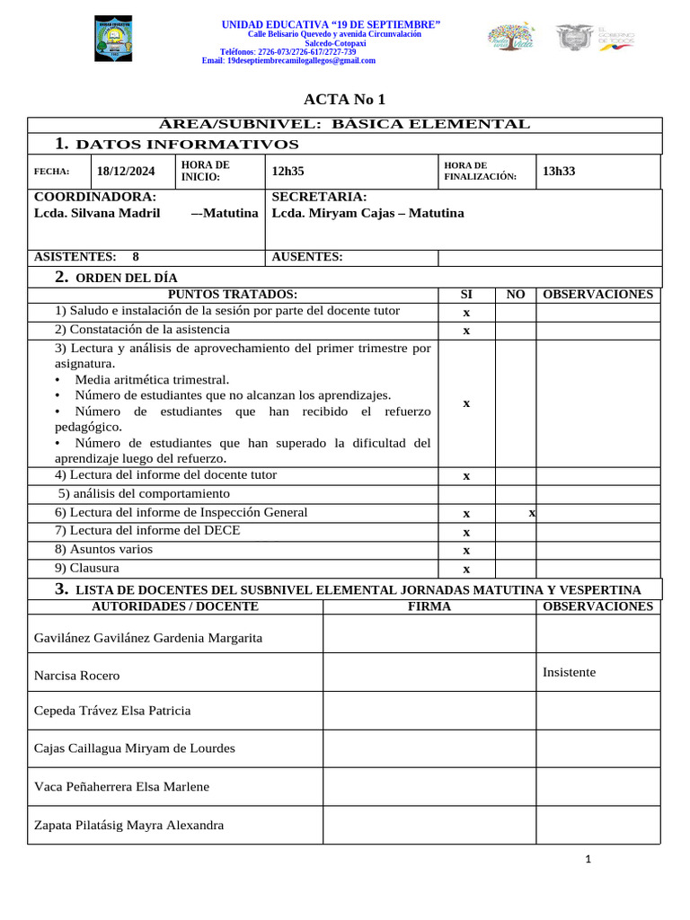 JUNTA | PDF | Aprendizaje