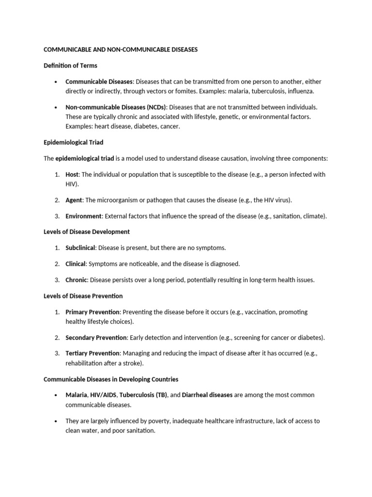 Communicable vs Non-Communicable Diseases | PDF | Hiv/Aids | Hiv