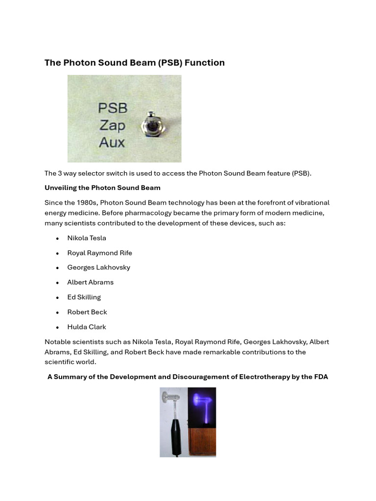 Photon Sound Beam Technology Overview | PDF | Vacuum Tube | Radio
