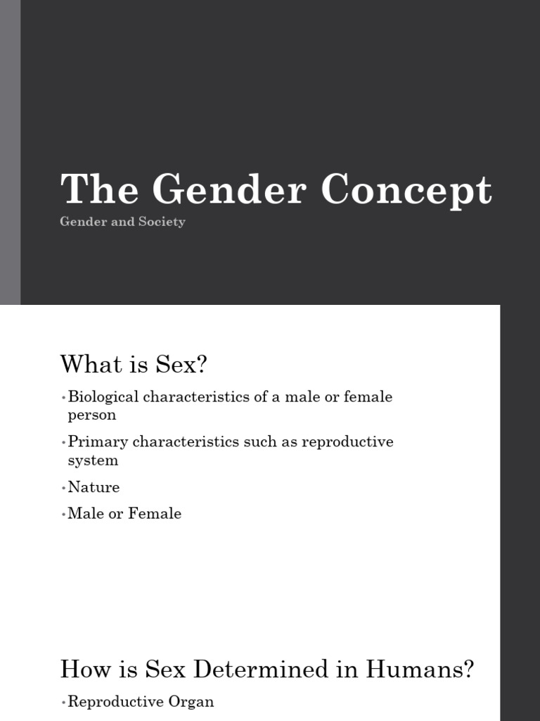 GAD _The Gender Concept | PDF | Sexual Orientation | Gender Studies