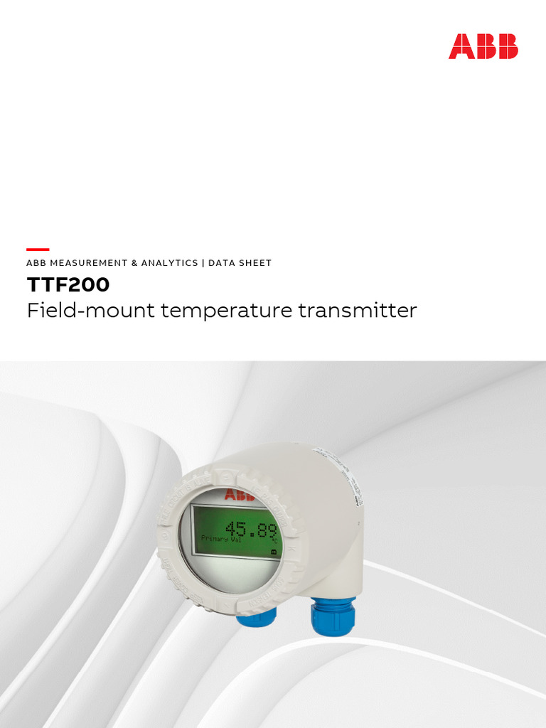 TTF200 Field-Mount Temp Transmitter | PDF | Thermocouple | Sensor