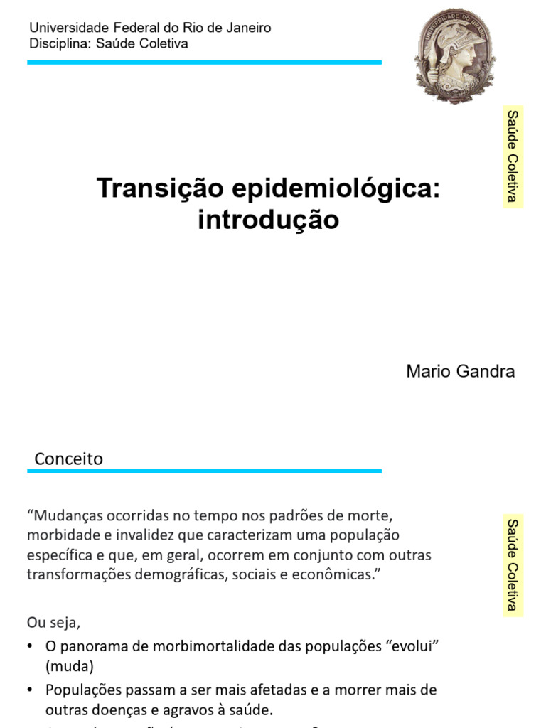Transição Epidemiológica: Conceitos e Questões | PDF