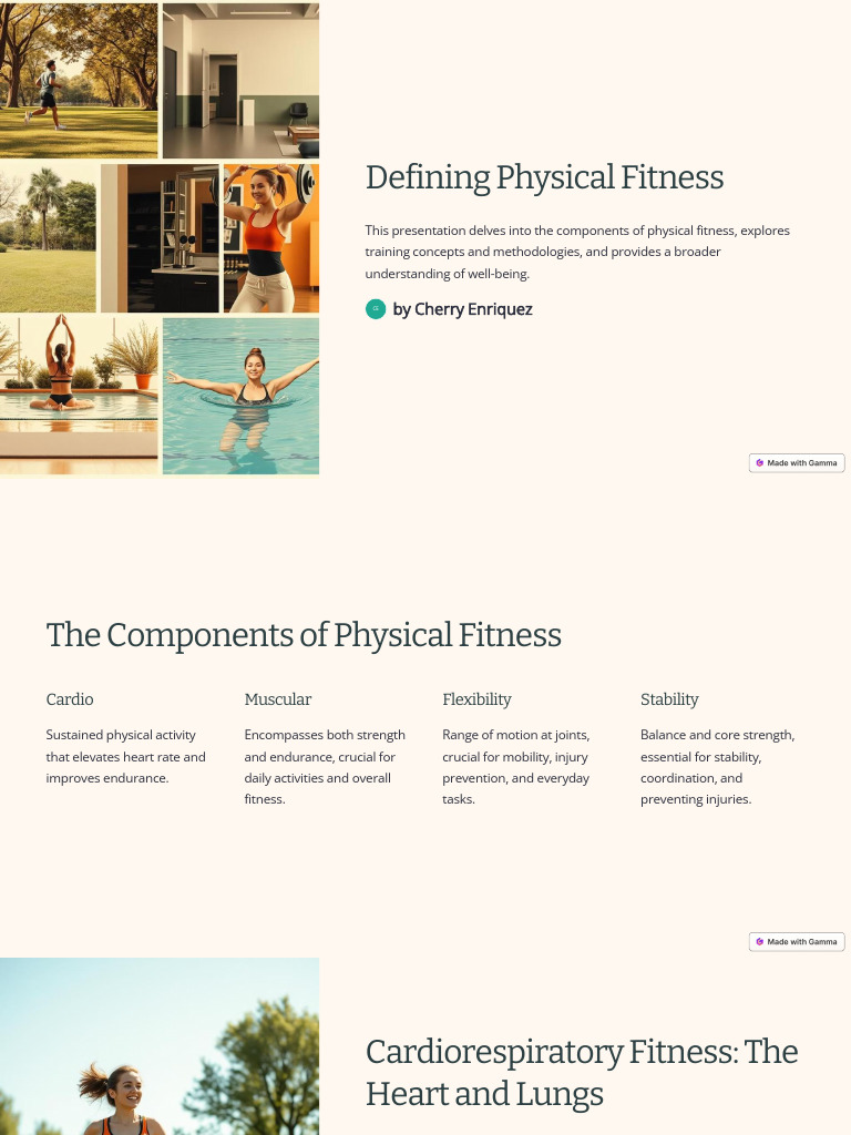 Understanding Physical Fitness Components | PDF | Physical Fitness ...