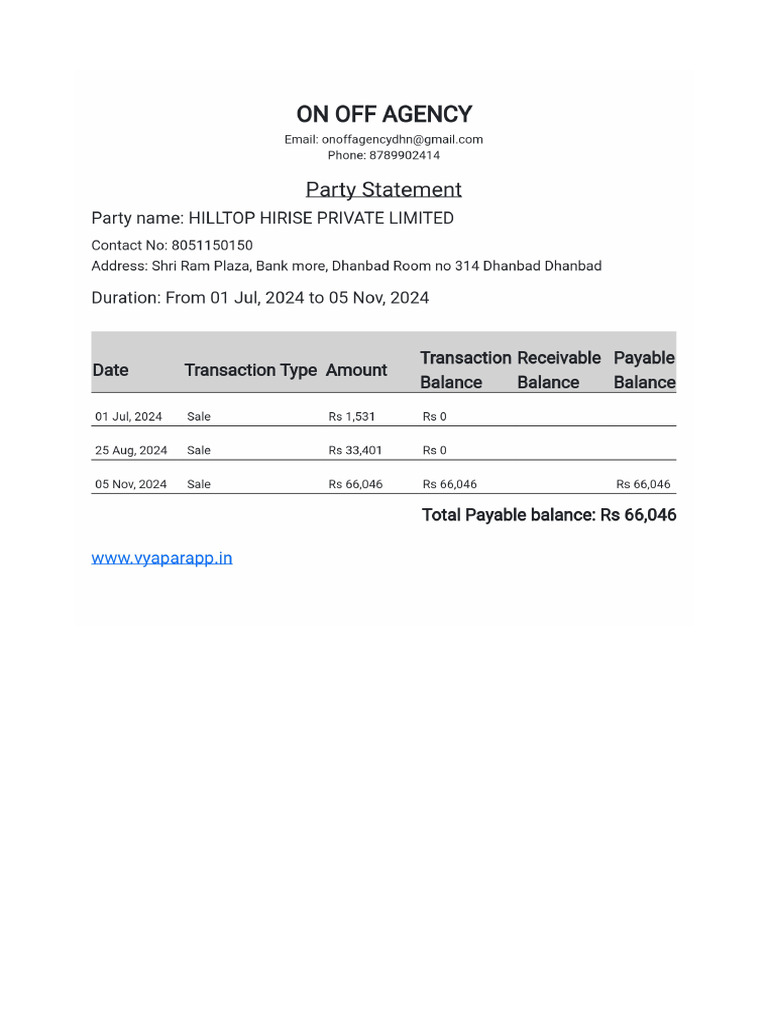 Party Statement | PDF