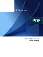 Check Printing: Microsoft Dynamics GP