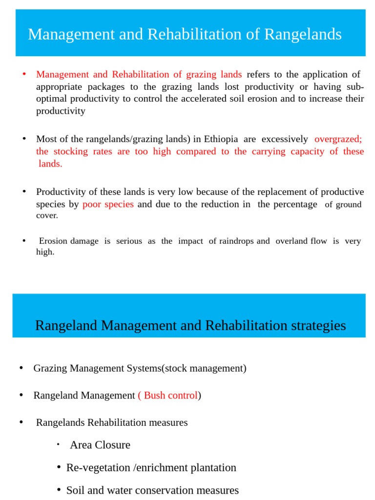 Rangeland Management Strategies in Ethiopia | PDF | Grazing | Hay