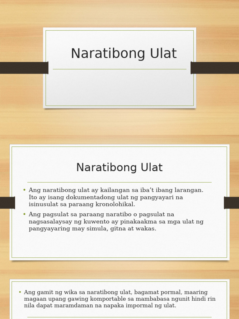 Naratibong Ulat | PDF