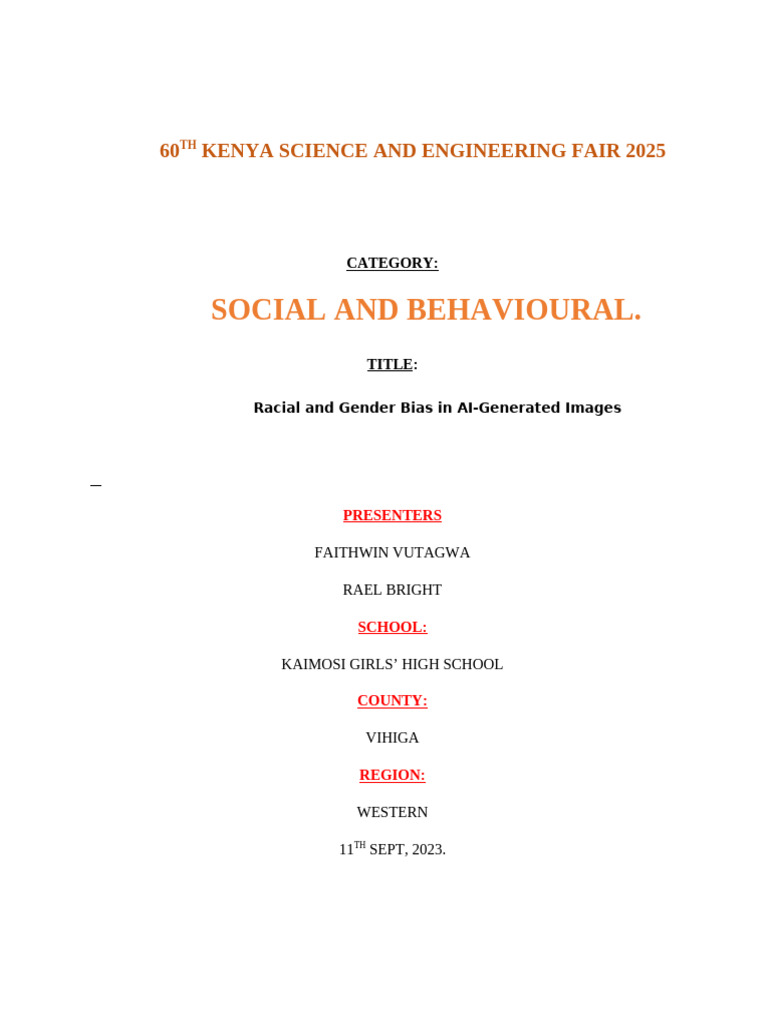 Racial & Gender Bias in AI Images | PDF | Artificial Intelligence ...
