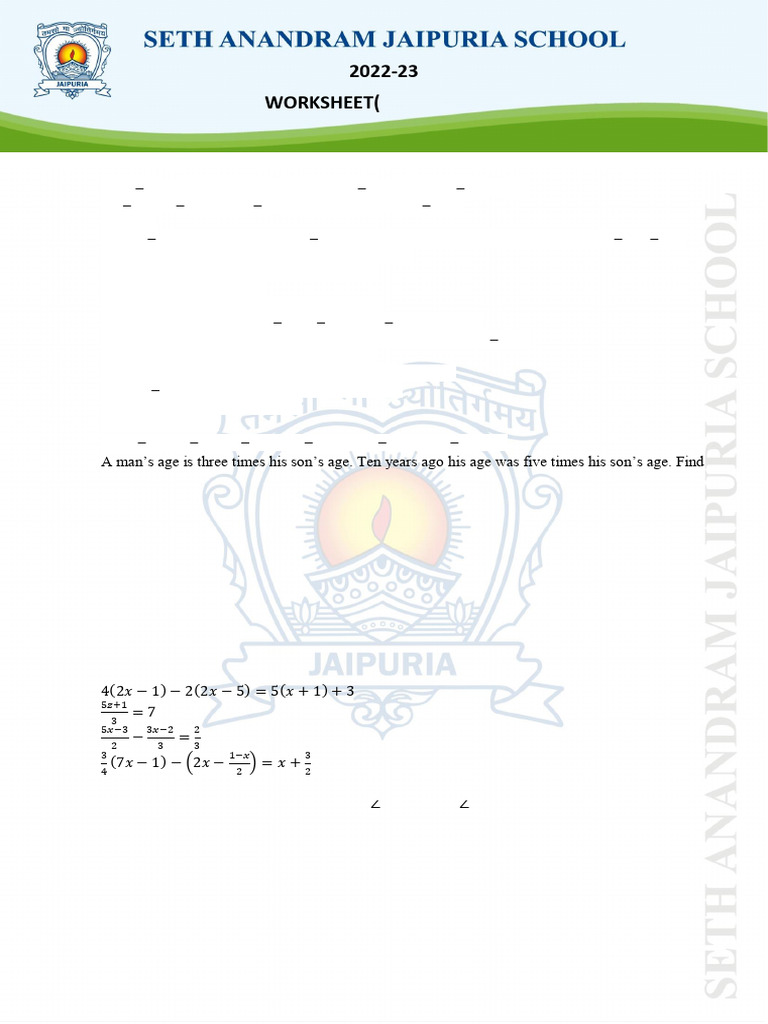 WSPOIIClas21112022075930 0 | PDF | Mathematical Objects | Algebra