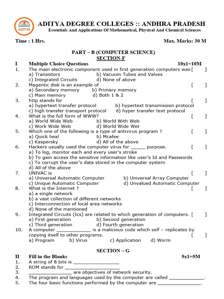 EAMCET Computer Science Exam Guide | PDF | World Wide Web | Internet & Web