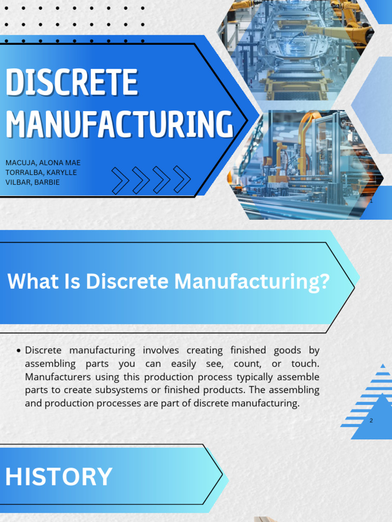 Discrete Manufacturing Overview | PDF | Automation | Numerical Control
