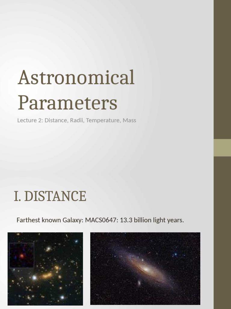 Lecture 1 2 Distance01 | PDF | Apparent Magnitude | Stars
