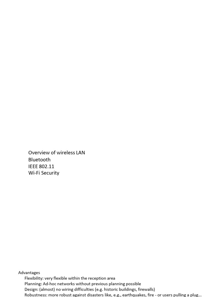 Understanding IEEE 802.11 WLAN Standards | PDF | Ieee 802.11 | Wireless Lan