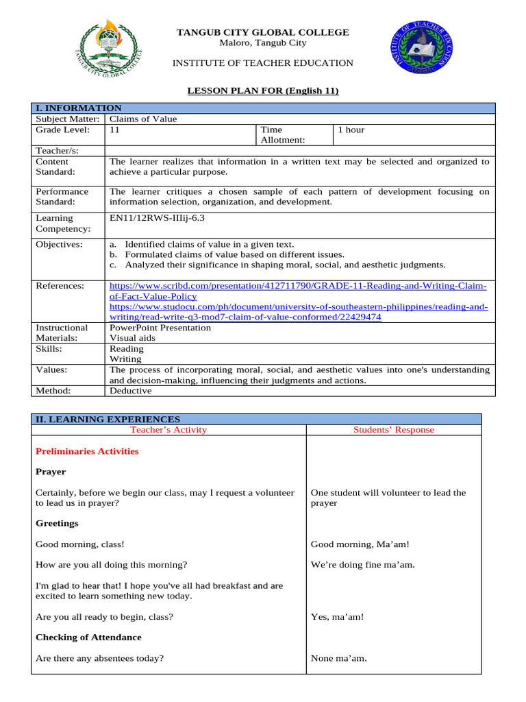 Deductive Claims of Value | PDF | Morality | Reason