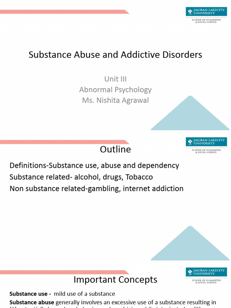 Substance Abuse and Addictive Disorders-2 | PDF | Substance Abuse ...
