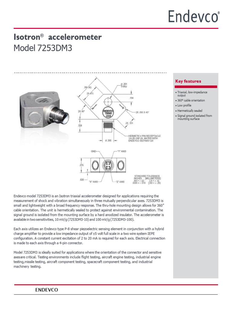 6 7253DM3-2 | PDF | Accelerometer | Electrical Engineering