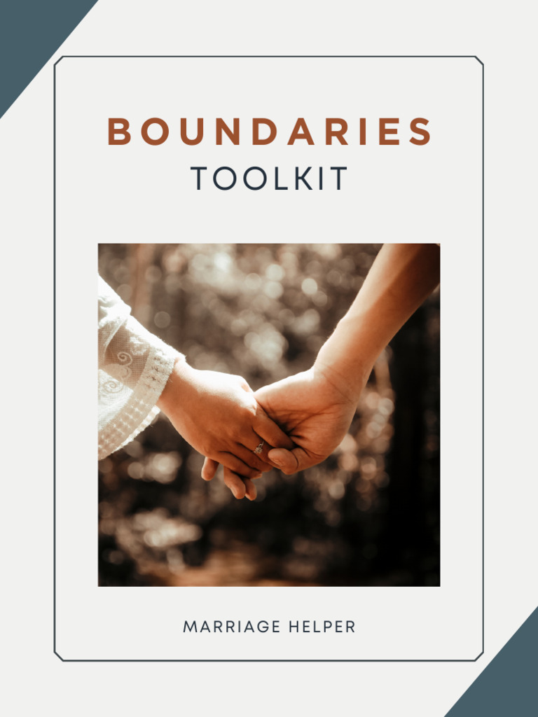 Marriage Boundaries Toolkit Guide | PDF | Marriage | Anger
