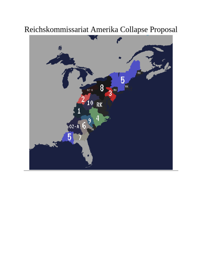 Reichskommissariat Amerika Collapse Analysis | PDF