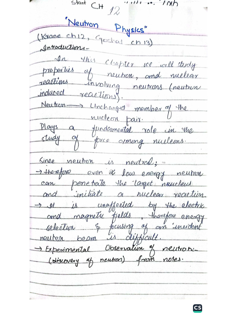 Nuclear Physics Notes | PDF
