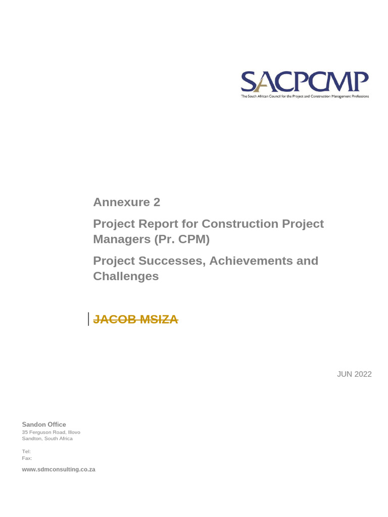 Construction Project Successes & Challenges | PDF | Risk | Risk Management