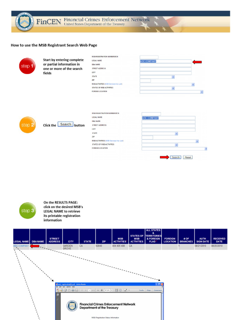 MSB REGISTRANT SEARCH visual data 8