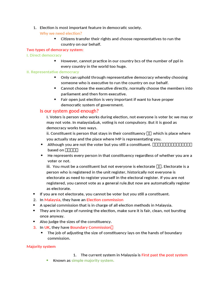 Importance of Elections in Democracy | PDF | Voting | Electoral District