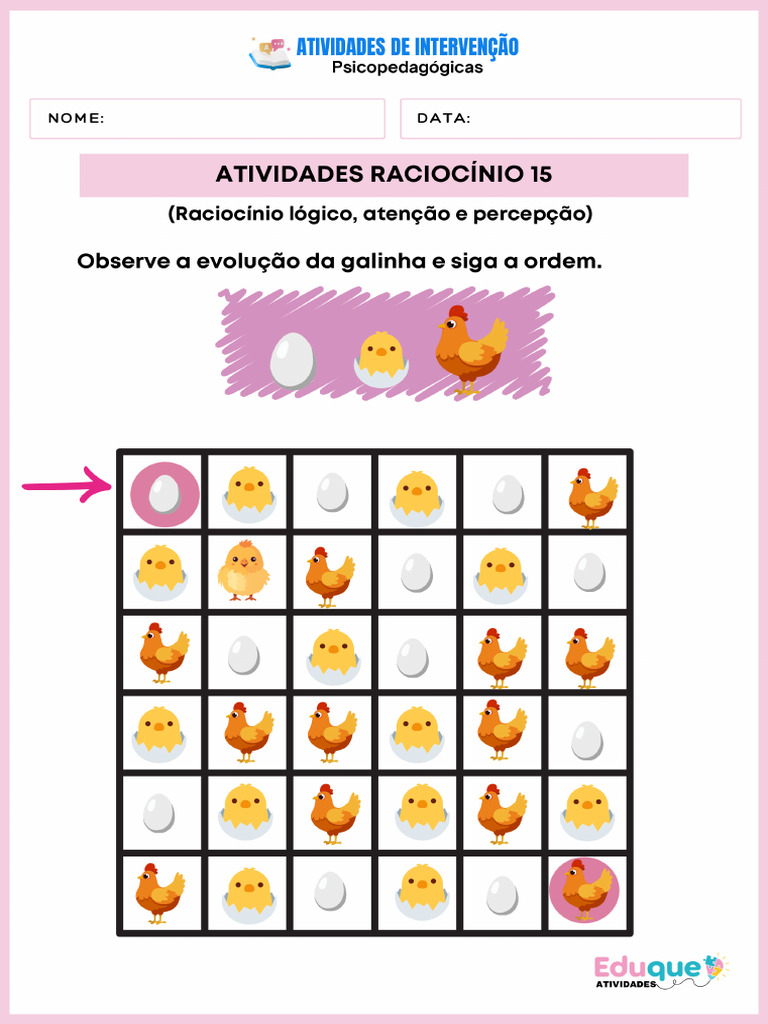 Atividades de Raciocínio Lógico - 15 | PDF
