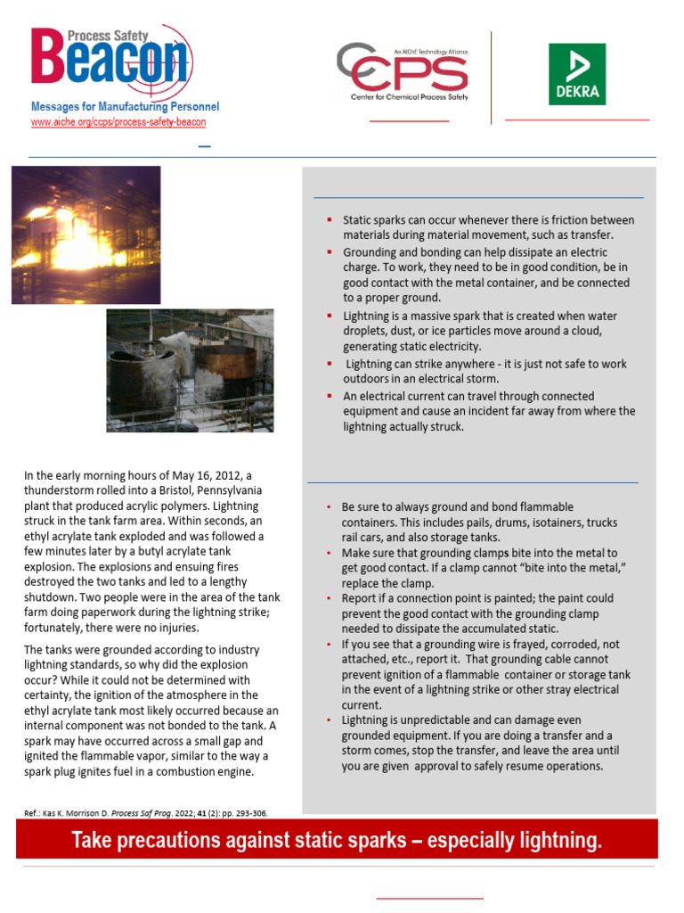 Lightning Safety in Process Safety | PDF | Lightning