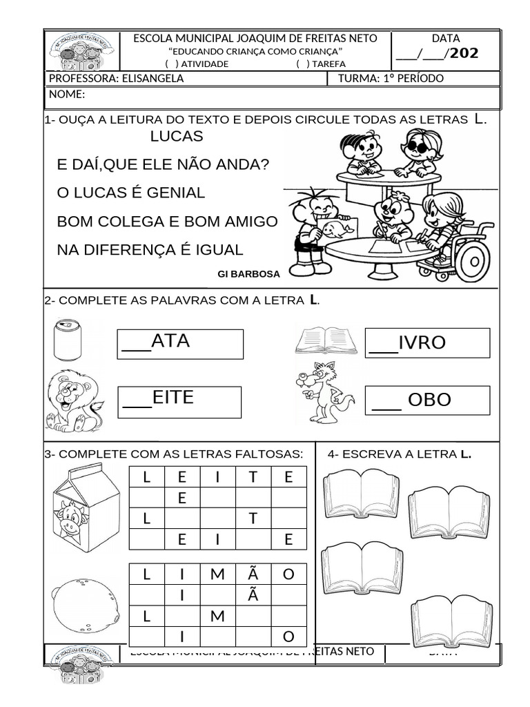Atividades de Alfabetização para Crianças | PDF