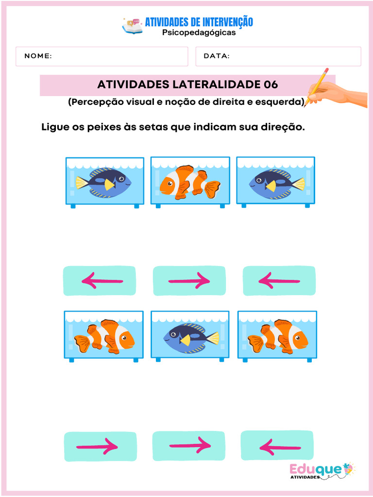 Atividades Psicopedagógicas de Lateralidade | PDF